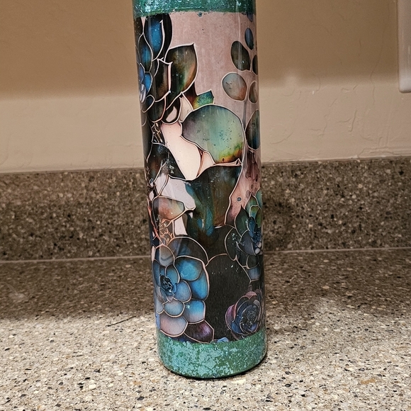 Tumbler with flowers 35oz stainless steel - Picture 6 of 7